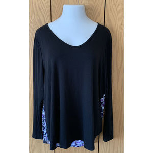 Lane Bryant Multi Fabric Tee